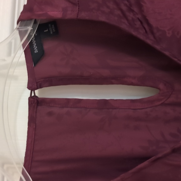 Midi length burgundy floral dress - Picture 6 of 8